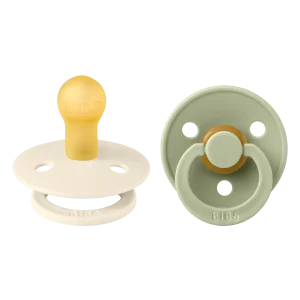 BIBS Colour 2 PACK Latex Size 1 - Ivory/Sage