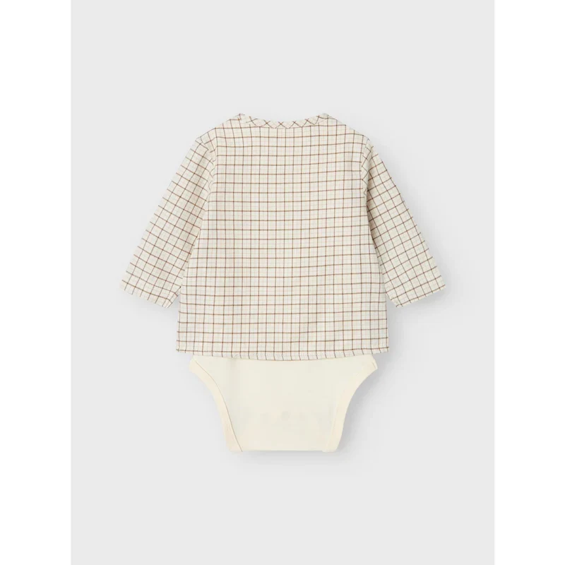Lil' Atelier Body Skjorte - Damino - Turtledove - Billede 3