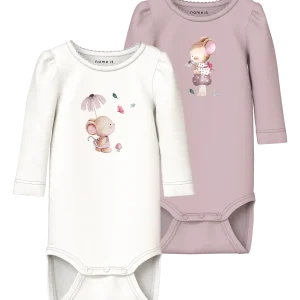 Name It 2Pak - Nbflotus - Cloud Dancer/Burnished Lilac/Mus