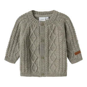 Name It Baby Striktrøje -NBMwrilla - Dried Sage