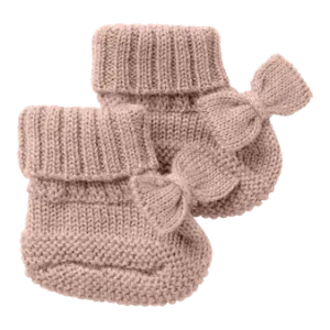 Lil’ Atelier - Babyfutter med Sløjfe - Strik - Shadow Grey