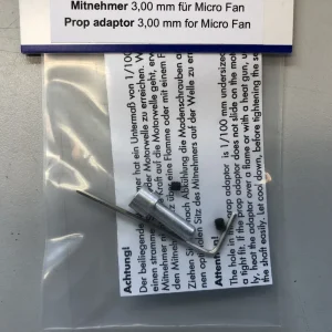 Wemotec adaptor til 3 mm aksel