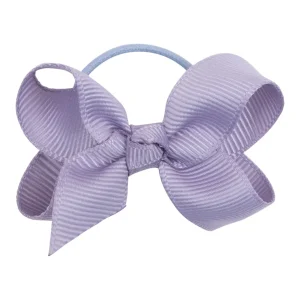 Little Wonders - Lucca 5 cm. Sløjfe Med Elastik Grosgrain - Støvet Lilla