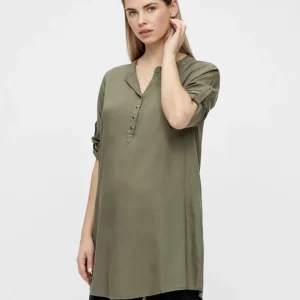 Mamalicious - Mercy Lia 3/4 Langt Ærme Tunika - Dusty Olive