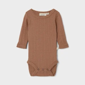Lil 'Atelier - Naima Langærmet Uld Body - Beaver Fur