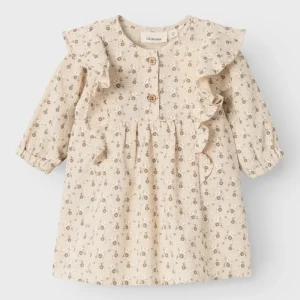 Lil 'Atelier - Lacy Langærmet Loose Body Kjole - Sheer Bliss