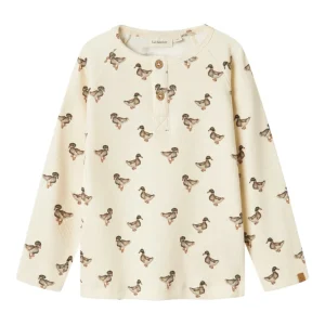 Lil' Atelier Bluse - Ænder - NBMGavo Elo - Turtledove