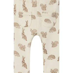 Lil' Atelier Leggings - NBFSaba - Turtledove/Dyreprint