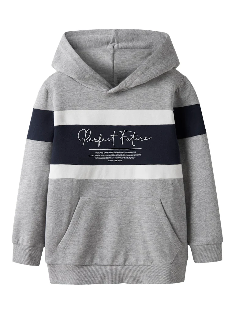 Name It- NKMpnallon LS Sweat Bru - Grey Melange