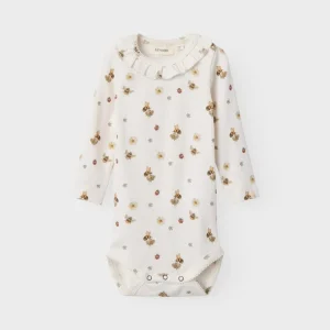 Lil 'Atelier - Lavo Loa Langærmet Slim Body - Coconut Milk