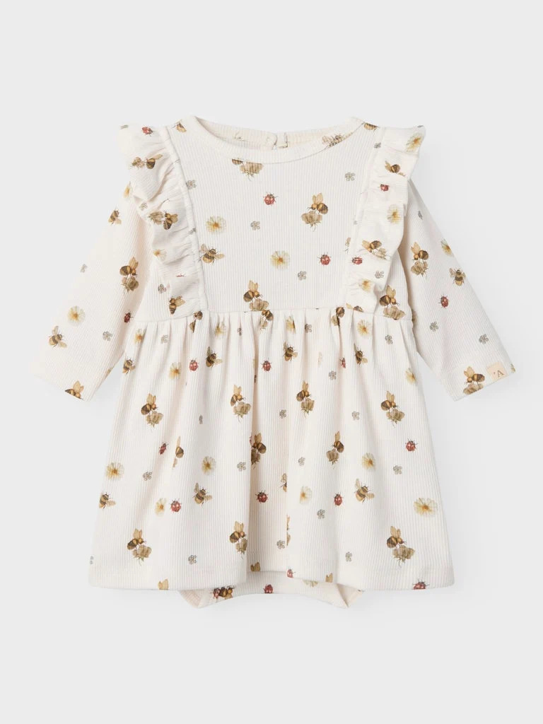Lil 'Atelier - Lavo Ena Langærmet Slim Body Kjole - Coconut Milk - Billede 2