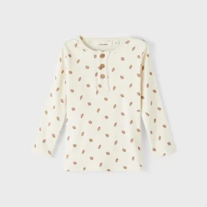 Lil 'Atelier - Geo Langærmet Slim Bluse SP1 - Turtledove