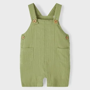 Lil 'Atelier - Hessa Loose Overall Shorts - Sage