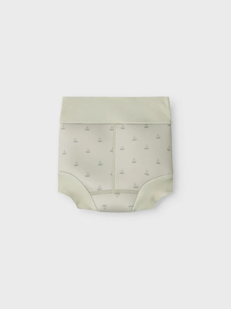 Lil 'Atelier - Fero Badebukser Med Neopren - Moss Gray - Billede 4