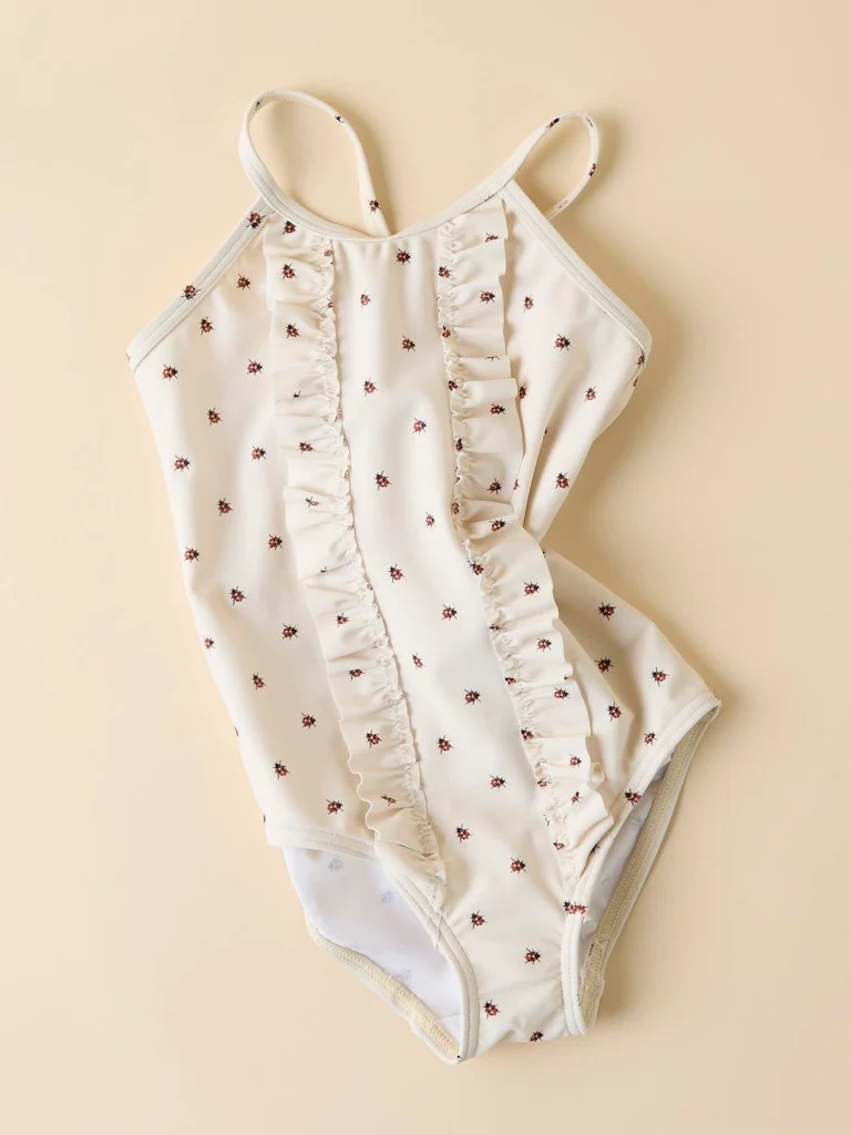 Lil 'Atelier - Helga Badedragt - Whitecap Gray / Mariehøner - Billede 5
