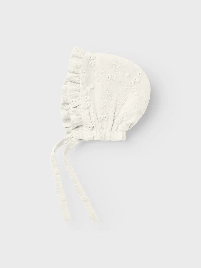 Lil 'Atelier - Fauna Dåbs Hat - Coconut Milk - Billede 2