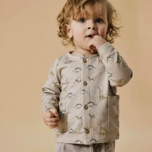 LIl 'Atelier - Bibo Langærmet Sweat Cardigan - Silver Lining
