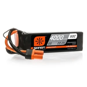 22.2V 4000mAh 6S 50C Smart LiPo Battery: IC5.