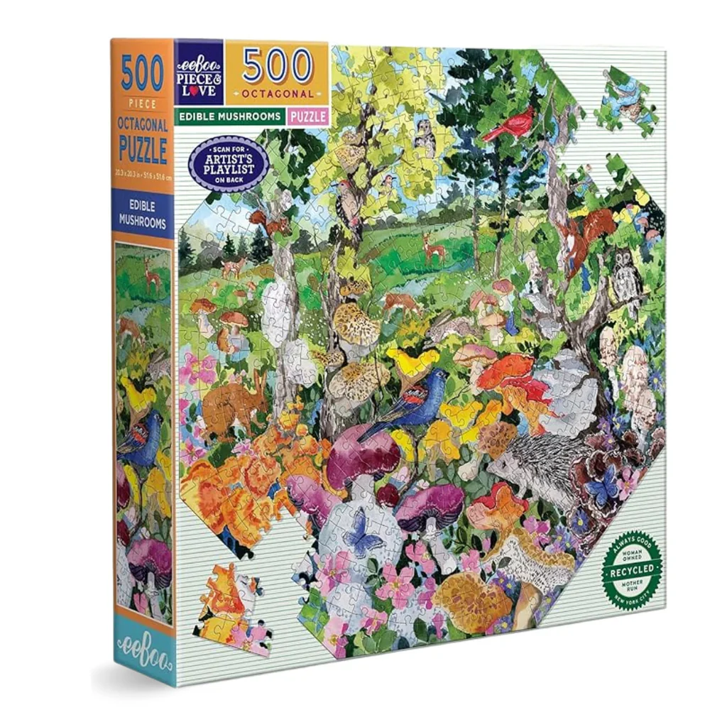Edible Mushrooms Oktagonal - 500 Brikker - Billede 2