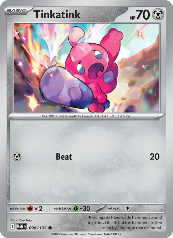 Tinkatink – 096/132 (Mega Evolution) · Common · Lightly Played - Billede 2