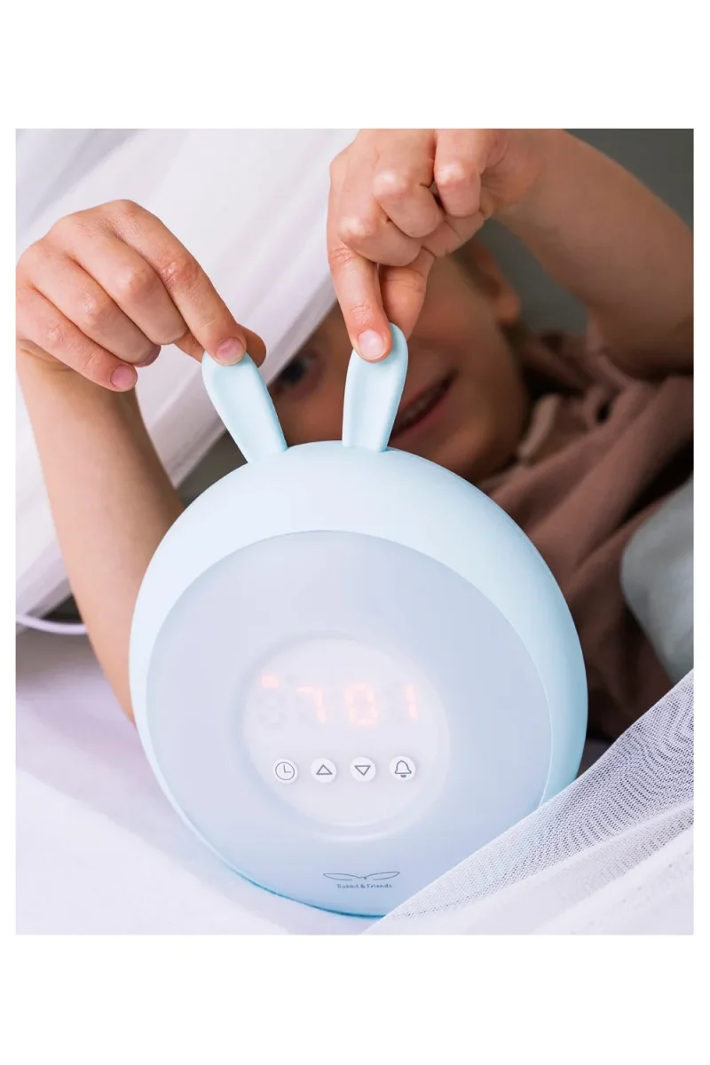 Kanin Lampe med Alarm – Blå - Billede 2