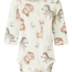 Name It - Baby Body - Nbnhanimal - Coconut Milk/Dyr